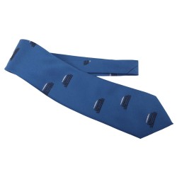 Krawatte Dampflok blau