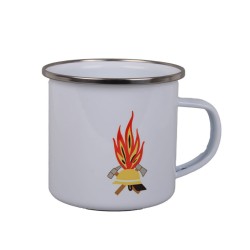 Emailletasse Becher Feuerwehr