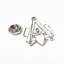 Pin Maurer silberfarben