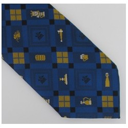 Krawatte Braukunst blau