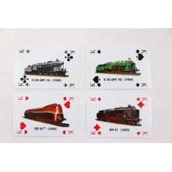 Auszug aus dem Skatspiel "Deutsche Dampflokomotiven" im Set enthalten